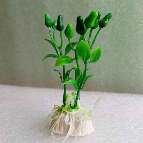 1pcs Plastic Aquarium Plants Flowers Artificial Flowers Decorative Fish Tank Green Plant Accessories Ornament Decor