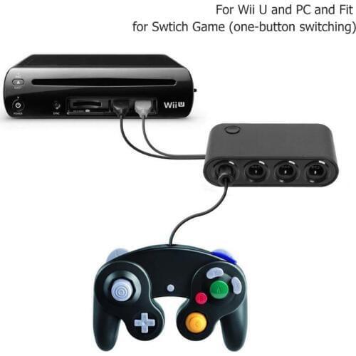 Protable GC Controller Converter USB Adapter w/Bracket Fit for Nintend Switch /Wiiu/PC Game Accessories 91*48*25mm