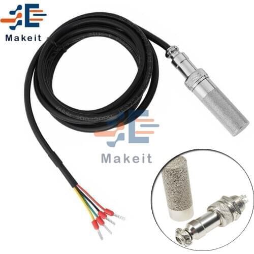 SHT10 SHT20 Sensor Probe Soil Temperature Humidity Sensor Agricultural Greenhouse Soil Moisture Sensor Dustproof Sensor Shell