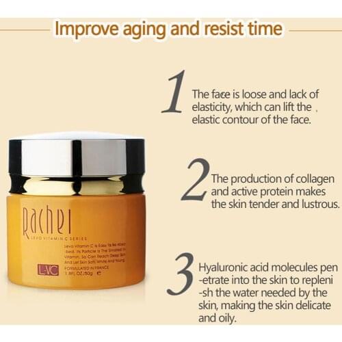 Skin Care Vitamin C Cream For Anti-Aging Anti Wrinkle Whitening Face Beauty Moisturizing Tightening Korean Cosmetics M6J0