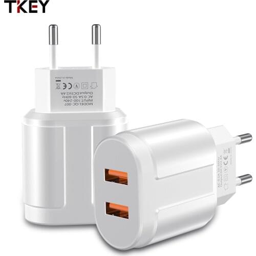 USB Mobile Phone Charger 5V 2.1A Universal Portable Travel Wall Dual Ports Adapter for Samsung Xiaomi Huawei iPhone for US EU
