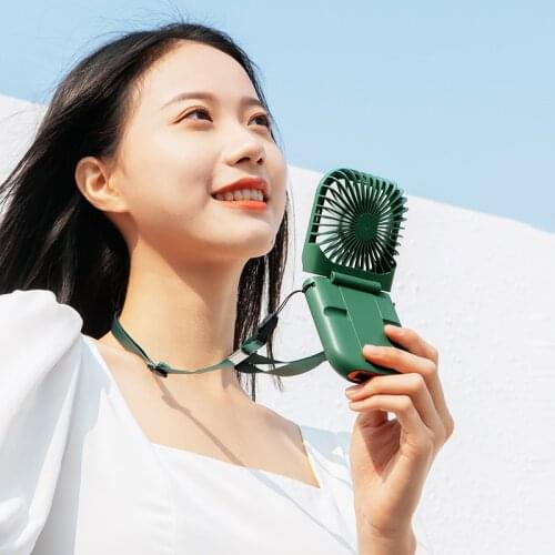 Upgrade Neck Fan Portable Fan USB Rechargeable 3 Speed Adjustable Cooling Fan Summer Handheld Power Bank Phone Desktop Stand