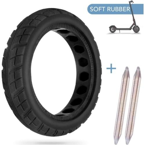 8 1/2*2 Explosion-proof Tubeless Inner Hollow Solid Tire for 8.5 inch Xiaomi M365 and Pro Electric Scooter with 2 pcs Levers
