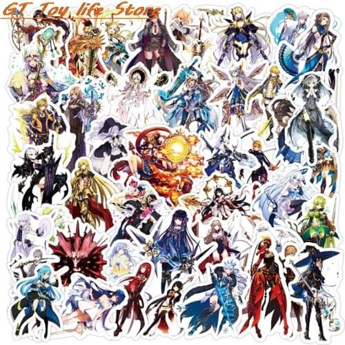 50pcs Japan Anime DATE A LIVE Waterproof Cartoon Stickers Skateboard Suitcase Guitar Luggage Laptop Sticker Kid Classic Toy