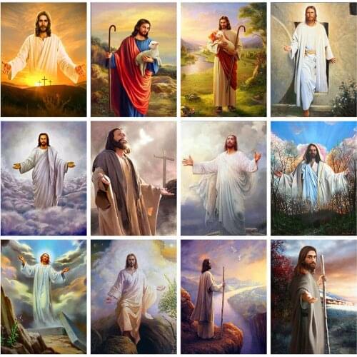 5D DIY Diamond Painting New Arrivals Religion Diamond Embroidery Sale Jesus Rhinestones Full Mosaic Decortion