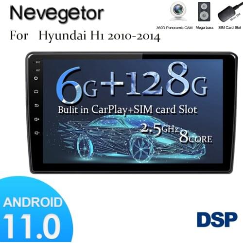 Android 11.0 For HYUNDAI H1 2010 11 12 13 14 Car Radio Multimedia Video Player GPS Navigation NO 2 din DVD Octa-Core