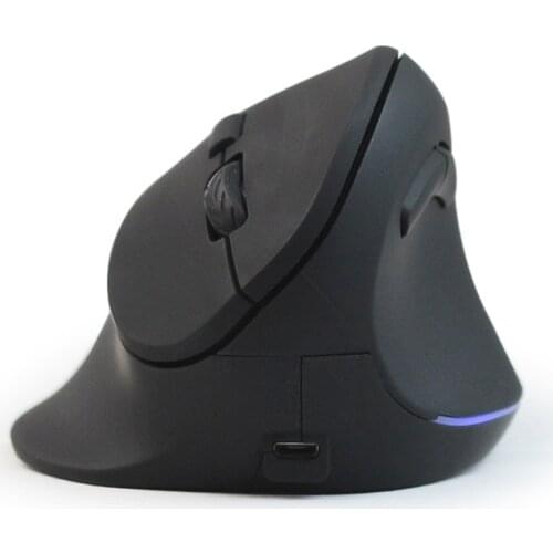 Vertical Wireless Gaming Mouse Optical Rechargeable Computer Mause Upright Ergonomic 1600 DPI USB Gamer Mice For PC Laptop Mac