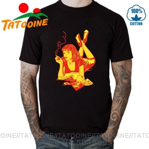 Tatooine Brand Clothing Mia Wallace Women T shirts Men Quentin Tarantino Film Tee shirt Pulp Fiction T-shirt I Said Goddamn Tops