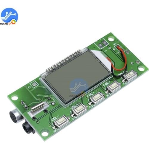 DSP & PLL 87-108MHz LCD Digital Wireless Microphone Stereo Audio FM Receiver Module