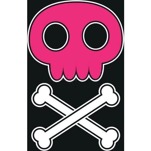 3x5ft custom flag pink skull and bone for adverting,festival,activity hobby music custom flag