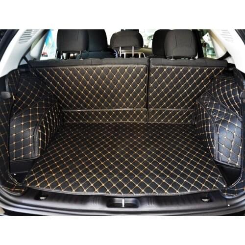 Good quality mats! Full set car trunk mats for Jeep Compass 2019-2017 waterproof boot carpets cargo liner mats for Compass 2018