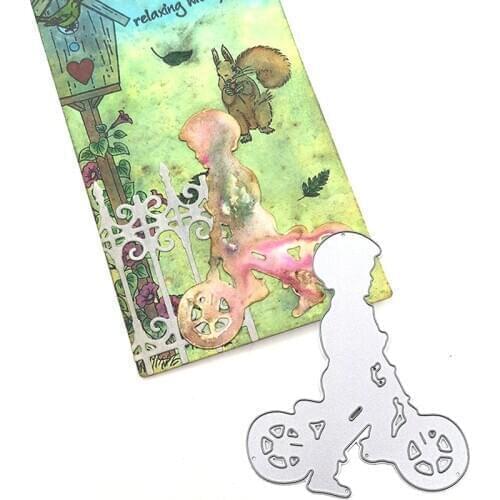 Julyarts Bike Boy New Cutting Dies for 2021 Die Scrapbooking Nouveau Stencil Scrapbooking Photo Album Card Paper Embossing Craft