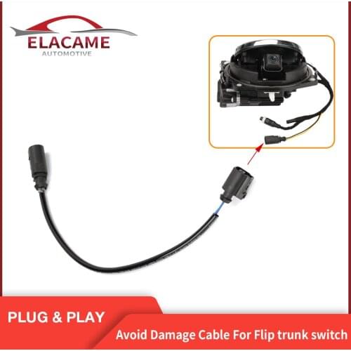 Plug and Play Cable for VW Logo Flipping Rearview camera Installnation Avoid Damage Cable