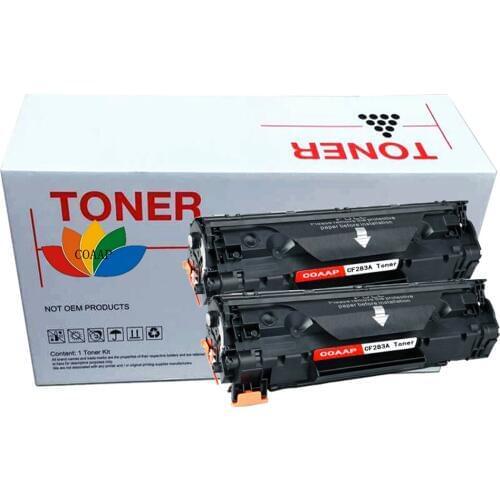 COAAP 83A CF283A CF283 A CF 283A (2-Pack Black) Toner Cartridge Compatible for HP LaserJet Pro MFP M127fn/M12fw/125NW