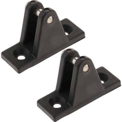 2 Pieces Boat Cover/Canopy Fitting 90 Degree Deck Mount Hinge Top Fittings
