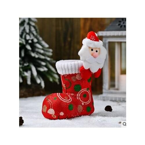 Candy Bag Christmas Gift Holders Children Stocking Festival Decor Home Party