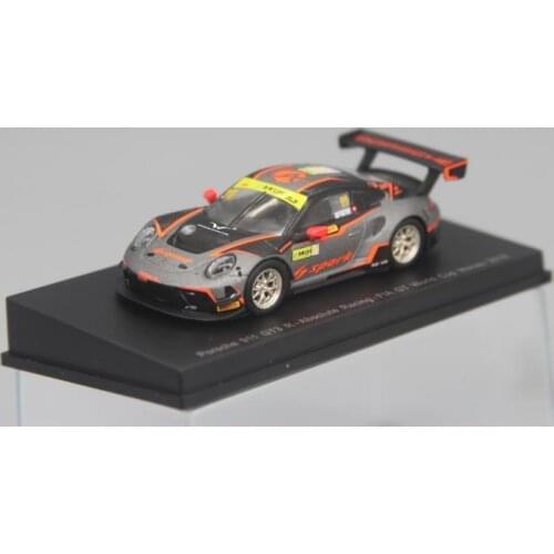 Spark 1:64 911 GT3 R No.911 Absolute Racing FIA GT World Cup Macau 2019 Diecast Model Car