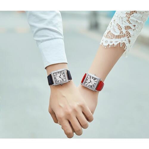Fashion Causal Watch Couple GUANQIN GS19118 Couple Watches Pair Men And Women Trend Popular Quartz Watch For Lover Montre Couple