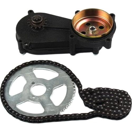 47cc 49cc pocket bike liya front gearbox transmission gear box mini moto atv with t8f chain and Chain plate 2 stroke engine part