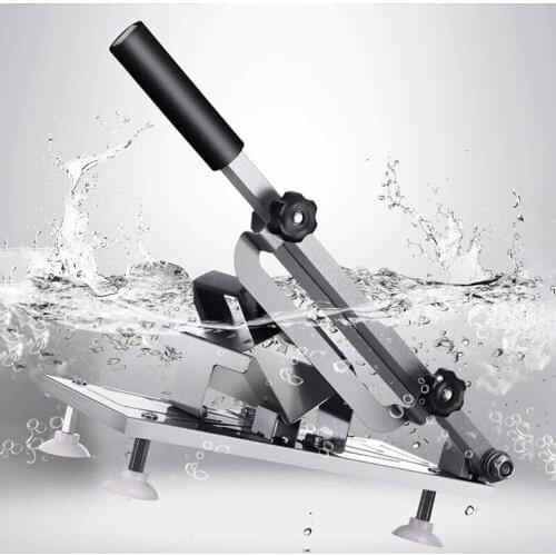 Stainless Steel Manual Frozens Meats Slicer Mutton Ham Beef Cutter Cutting Machine Kitchen Supplies MUMR999