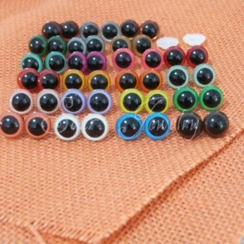 DIY 14mm mixed color safety toy eyes with hard washer/200pcs