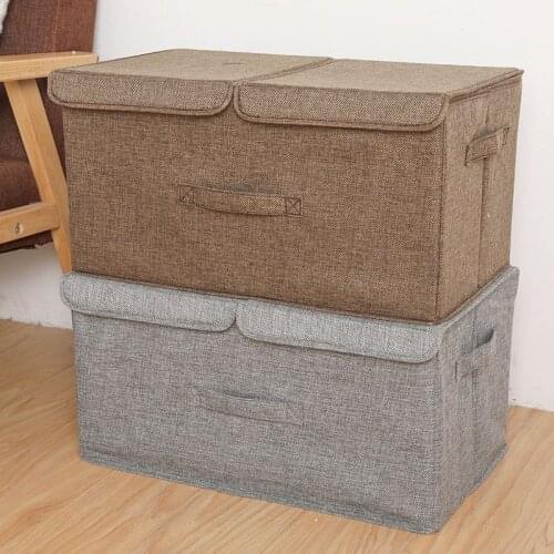 New Anti-mold Foldable Storage box Organizers Large Carry Handles Great for toy Clothes Blankets organizador Zippe box