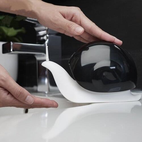 Creative Cartoon Snail Soap Liquid Lotion Bottle Shampoo Shower Gel Dispenser Portable Pressing Bottle Bathroom Soap Bottle