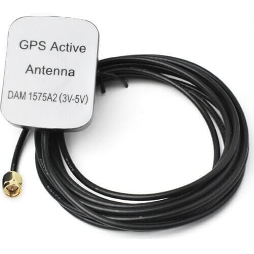 Superbat GPS Active Antenna Aerial Signal Booster SMA Plug Connector RG174 3M 49 X39X15.8mm for GPS Receivers Mobile Car