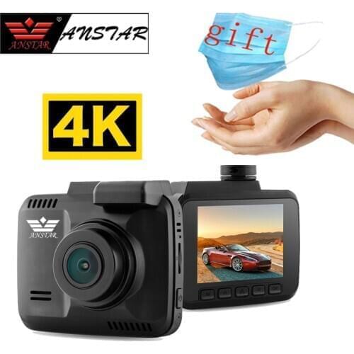 Anstar 4K Dash Cam 2880x2160P Car DVR Novatek 96660 WiFi GPS Loop Recording Night Vision Parking Monitor Registrar Auto Camera