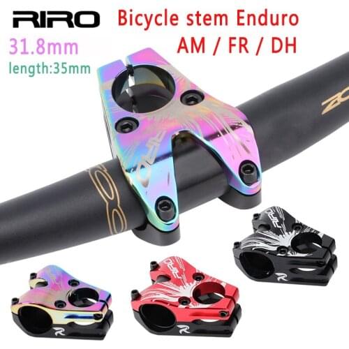 RIRO High Strength 31.8mm Bicycle Stem 45mm Mountain Bike Stem AM / FR / DH Enduro Mountain Bike Parts Bicycle Short Rod
