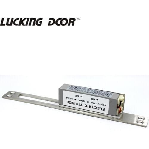 Electric Strike door lock Fail Secure Fail Safe NO NC Electric Strike Door Lock DC12V Long panel Dual port
