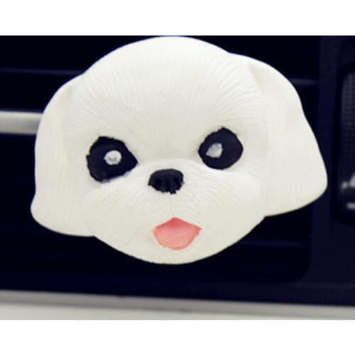 2D Dog Aromatic Gypsum Exhaust Vent Silicone Mold C1127