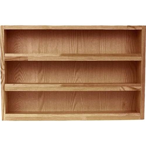 3 Ties Desktop Storage Rack Mini Tabletop Bookcase File Holder Making Tape Storage Display Shelf Doll Collection Case