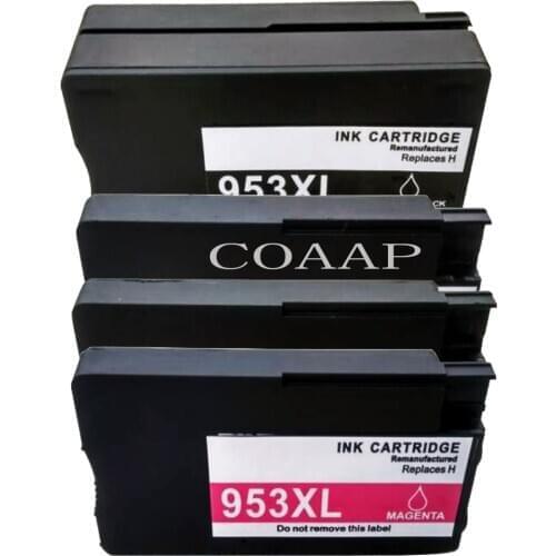 4 Compatible ink Cartridges for HP 953XL LOS70AE F6U16AE F6U17AE F6U18AE for photosmart pro 8210 8218 8710 8715 8718 8719