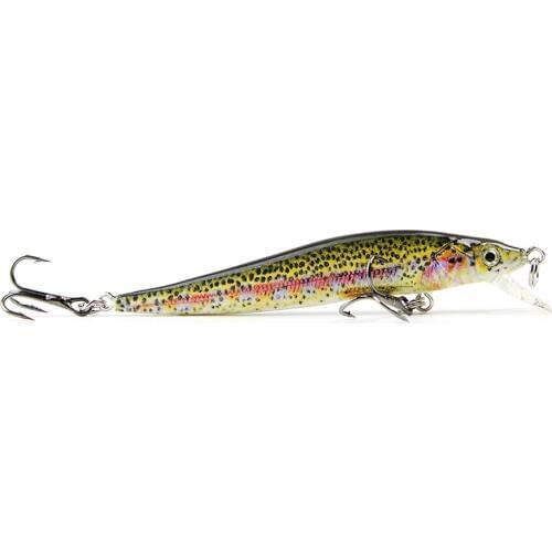 6.5cm/2.4g Bionic Mini Minnow Fishing Tackle 3D Eyes Fishing Lure Vivid Hard Fish Bait Wobbler Strong 6# Treble Hooks HML09A