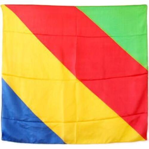 Free Shipping Professional Four Color Rainbow Stripes Scarf 90X90cm,Silk Cane Magic,Stage Magic Tricks,Fun,Accessories