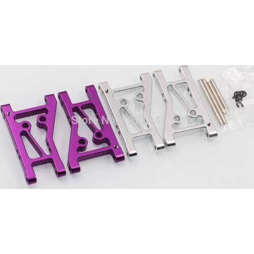 CNC Aluminium Alloy RC 1/10 HPI RS4 EVO 3 Rear Suspension Arm Silver, Purple