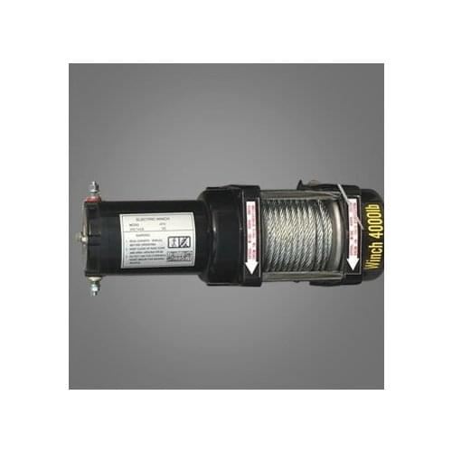 4000lbs12V-24V Portable Copper Core Motor Winch Power Recovery Winch Cable Puller Winch Kit ATV Winch Trailer Truck Truck