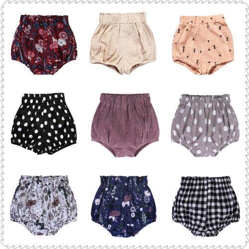 Linen Baby Girls Shorts Pants Casual Children bloomers Clothes Summer Newborn Diaper Cover Knickers Infant Underpant PP Pant