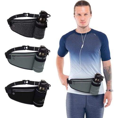 Fashion Running Pockets Outdoor Marathon Multifunctional Sports Fitness Water Bottle Pockets Waterproof Mobile Phone Bag