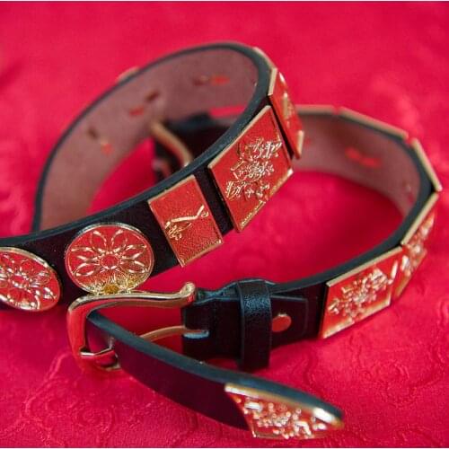 2021 male china dragon belt cowskin leather belt for men carving dragon pattern automatic buckle belt strap hanfu belt waistband