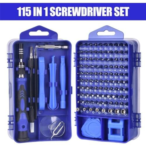 Screwdriver Set Precision Torx Hex Screw Driver Bit Kit Magnetic Bits 115 In 1 Multitools Repair Mobile Compute Phone Hand Tools