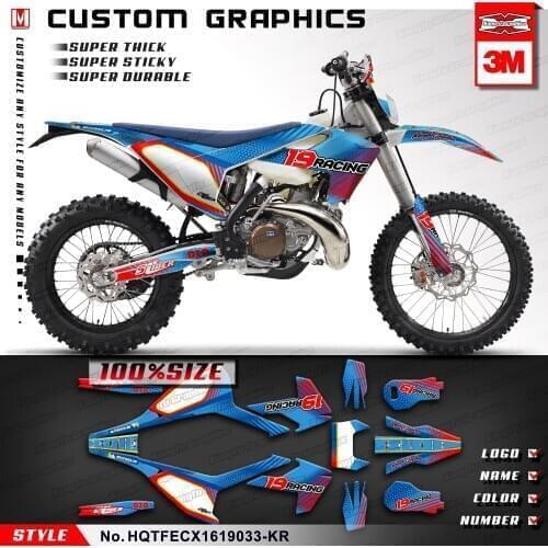 KUNGFU GRAPHICS Team Stickers Complete Vehicle Wraps for TE FE TX FX FS TC FC 125 300 350 450 2016 2017 2018 2019