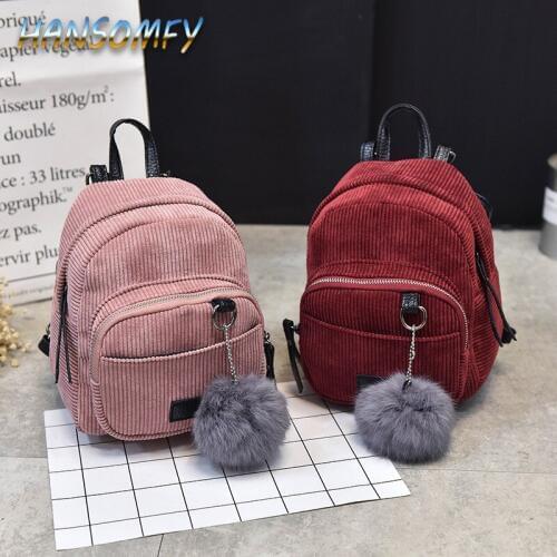 HANSOM FY 2019 new womens bag shoulder bag luxury handbags ladies bag designer retro messenger hair ball female bag LZ-32