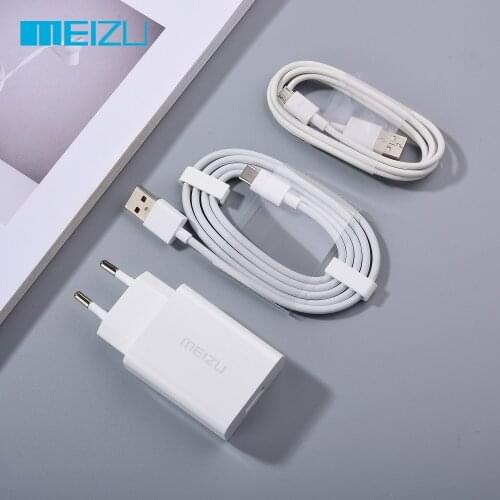 Original Meizu 12V 2A UP1220E Fast Charger Adapter Micro usb/Type C Cable For Mei zu 18 17 Pro 16T 16s 16th 15 M6S M5S M3S M5 M6