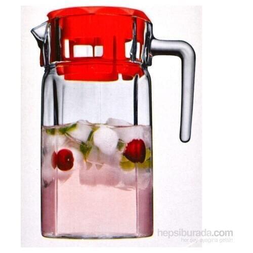 Pasabahce My Corner Red Pitcher With lid