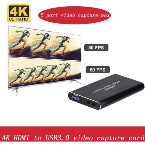 USB3.0 HDMI 4K30Hz video capture HDMI to USB video capture card dongle game stream live stream broadcast with MICinput