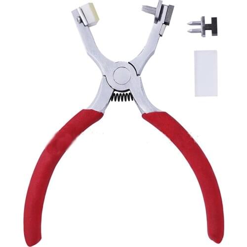 Punching Stitching Pliers Spacing Chisel Piercing Nippers For Leather Strap Watch Band Belt Hollow Hole Puncher