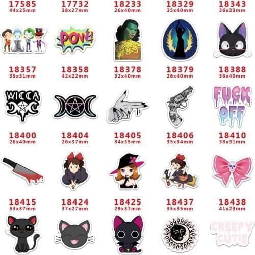 DIY Craft Supplies Sewing Accessories Cartoon Printed Planar Resins Mold 30 Pieces. PR-17585