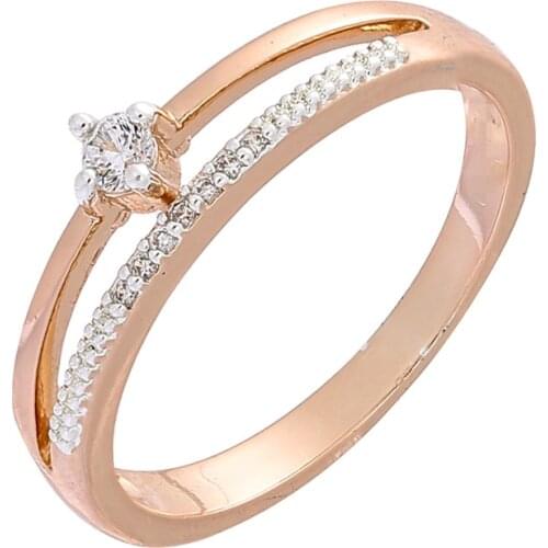Luxury Vintage Ring Gold And Silver Color Accessories Women White Cubic Zircon Bands Rings for Women